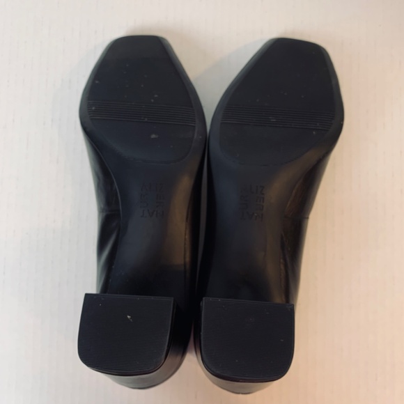 Naturalizer Warner Bit Pumps Womens 8.5M Black Leather Square Toe Block Heel - Picture 8 of 9